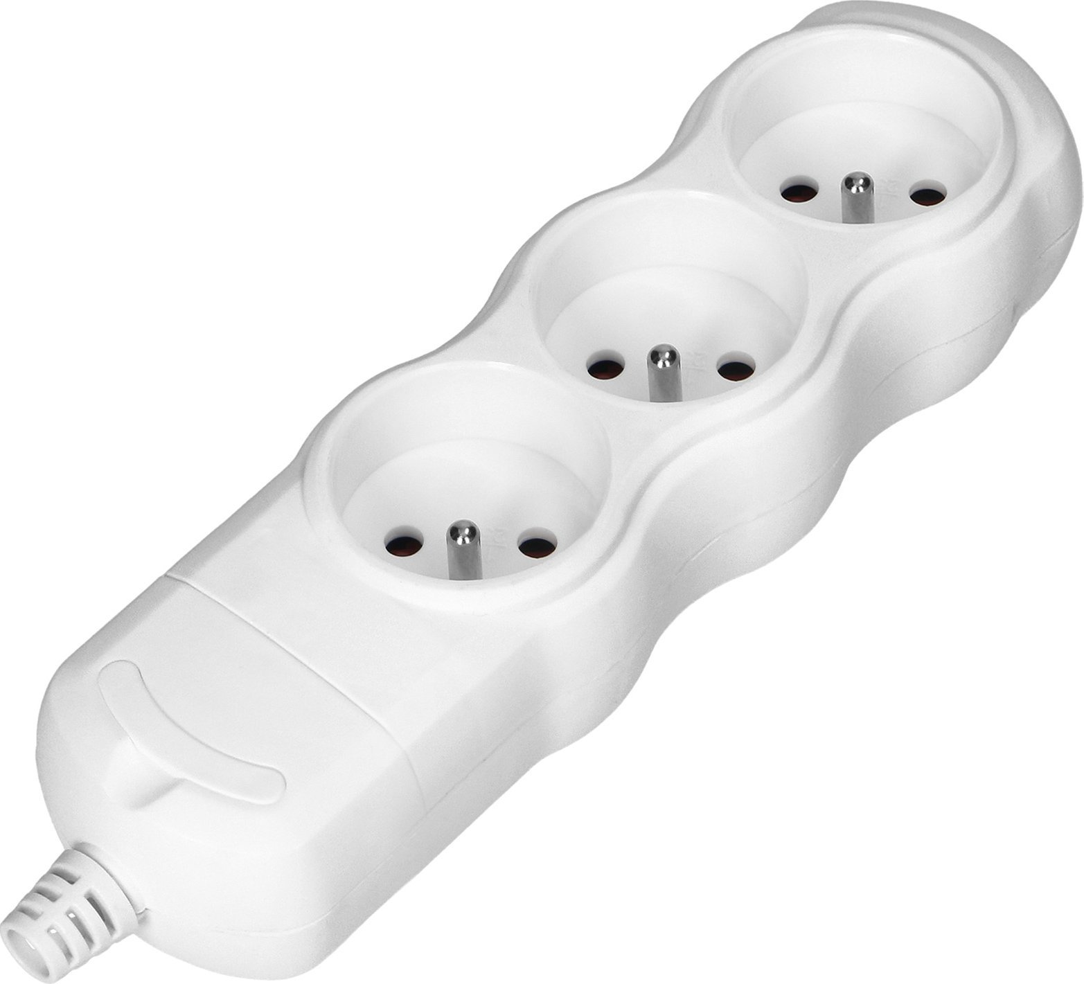 Orno Rozgałęźnik wielogniazdowy 3x2P+Z, biały