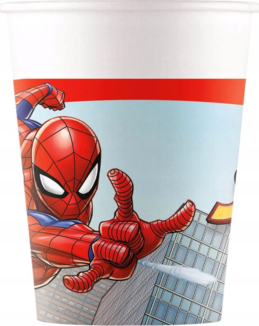 PROCOS Kubeczki papierowe Spiderman 200 ml 8 szt Godan