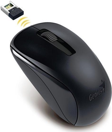 Mysz Genius Genius Mysz NX-7005, 1200DPI, 2.4 [GHz], optyczna, 3kl., bezprzewodowa USB, czarna, AA