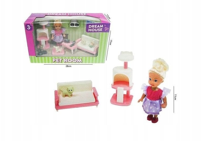 Hipo Lalka 11cm zwierzaki HLR35 44171