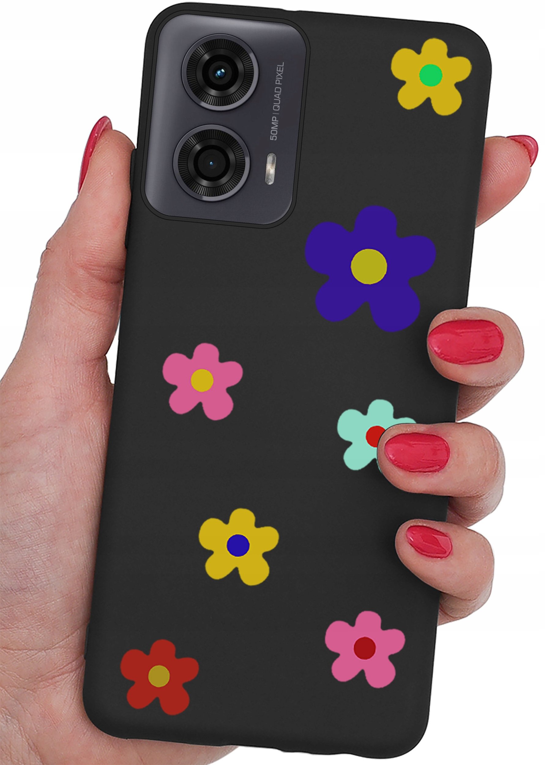 Etui do Motorola Moto G24 | G24 POWER | G04 CASE WZORY MATT PLECKI + SZKŁO