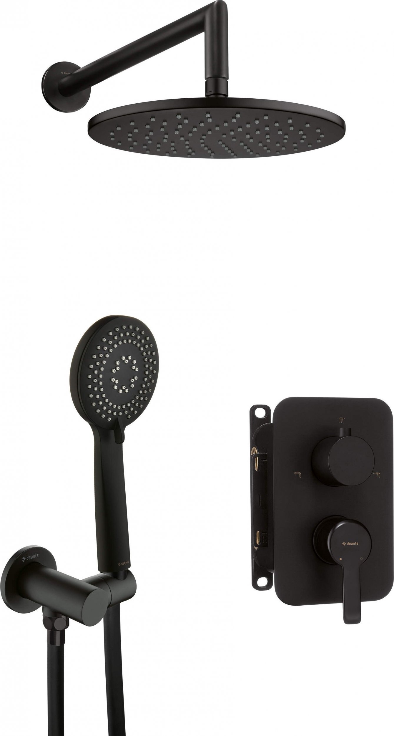 Zestaw prysznicowy Deante Zestaw prysznicowy podtynkowy z BOXem mieszaczowym