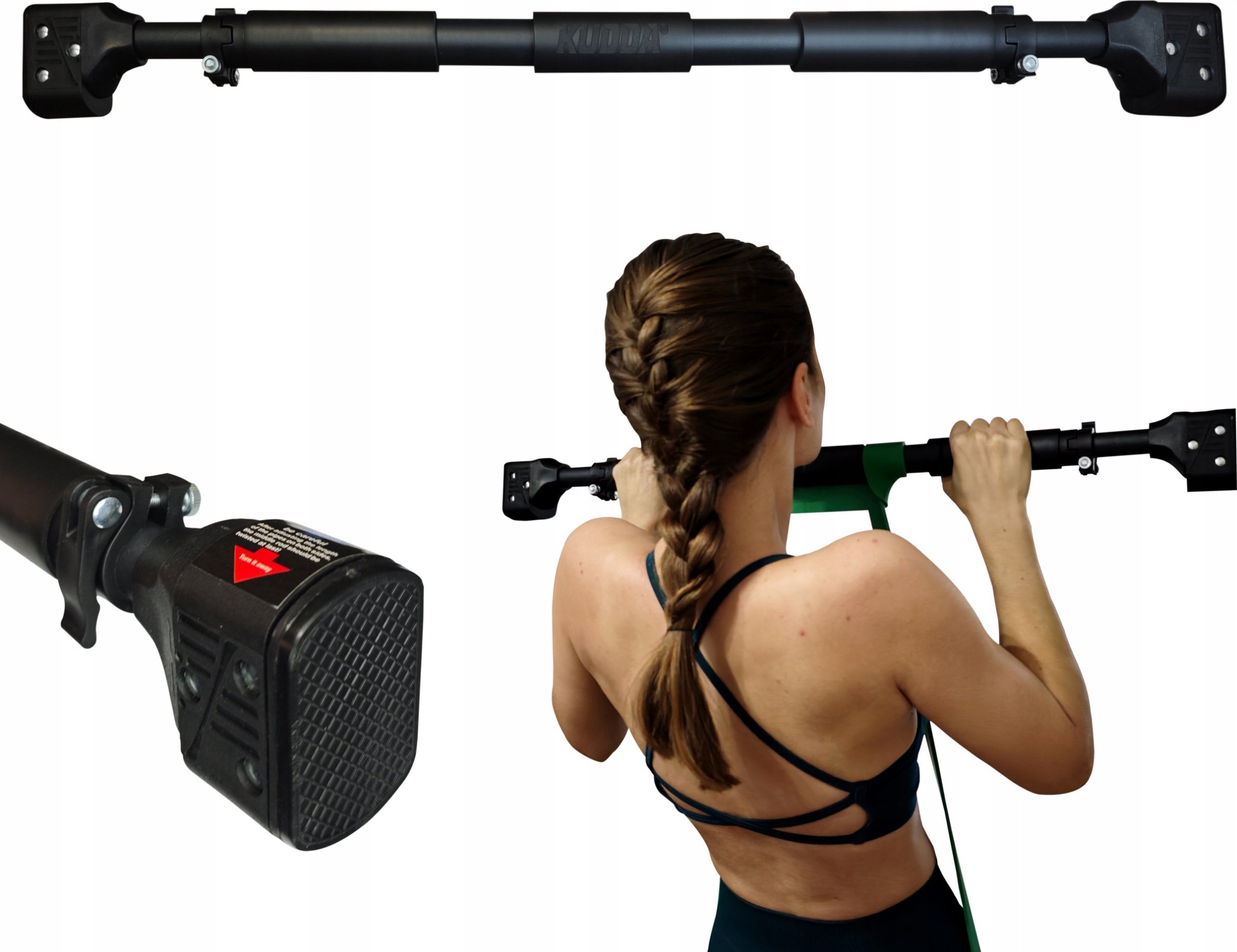 DRĄŻEK ROZPOROWY REGULOWANY STALOWY DO PODCIĄGANIA ĆWICZEŃ 200 KG SOLIDNY