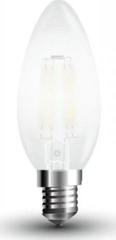 V-TAC Żarówka LED V-TAC 4W Filament E14 Mrożona Świeczka VT-1936 2700K 400lm