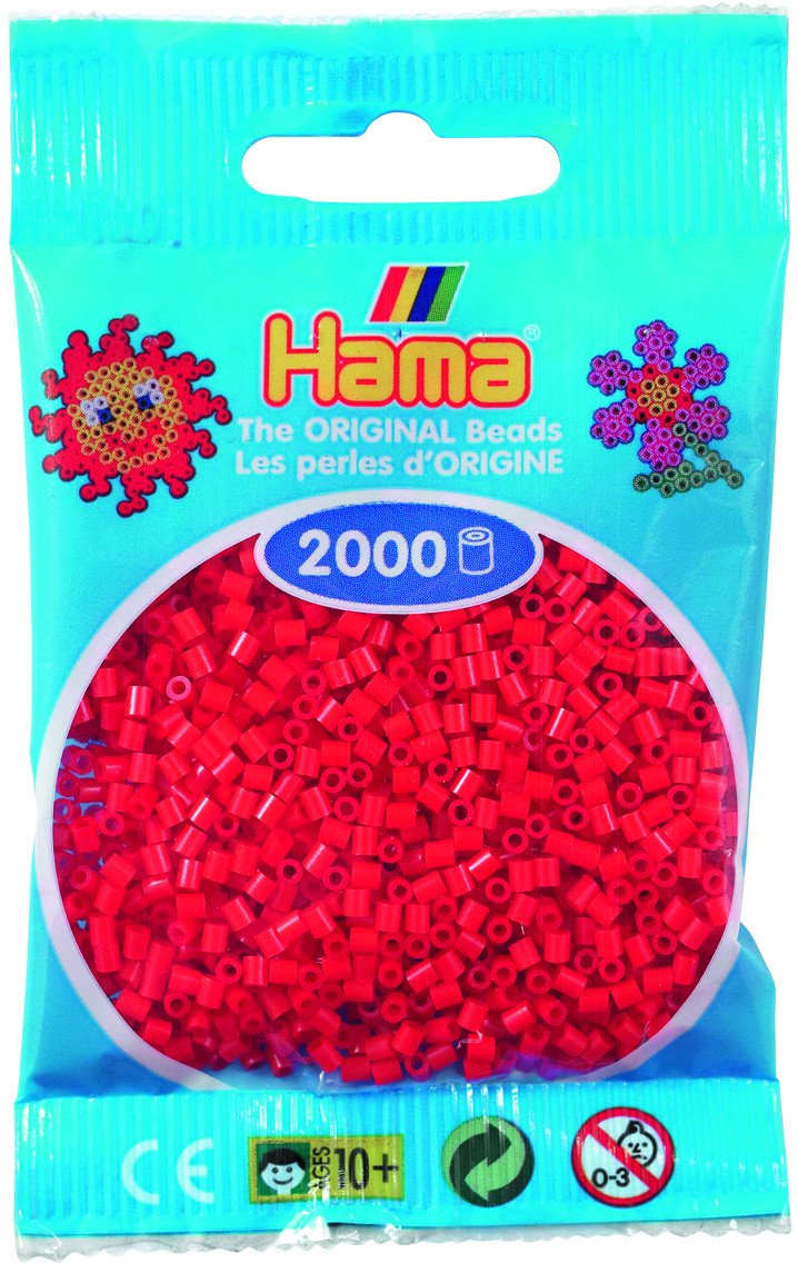 Hama mini beads 2000 pcs. red