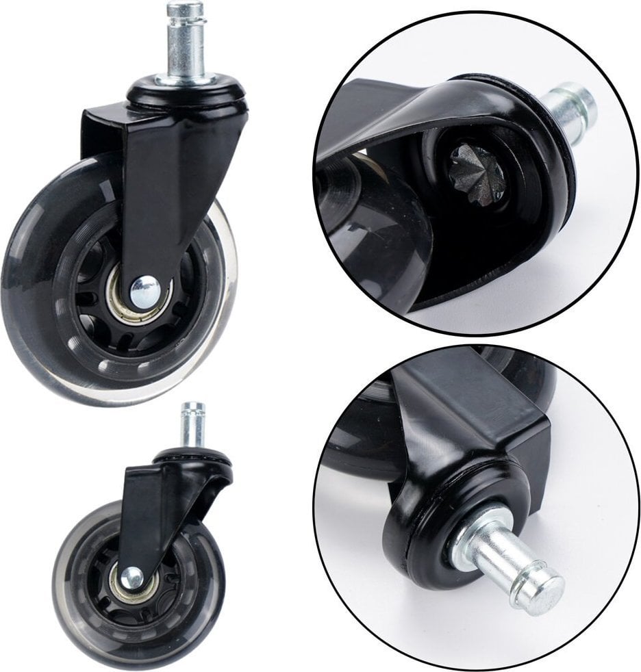 Lean Kauczukowe Kółko Do Fotela Przezroczyste Ciche 1 Szt