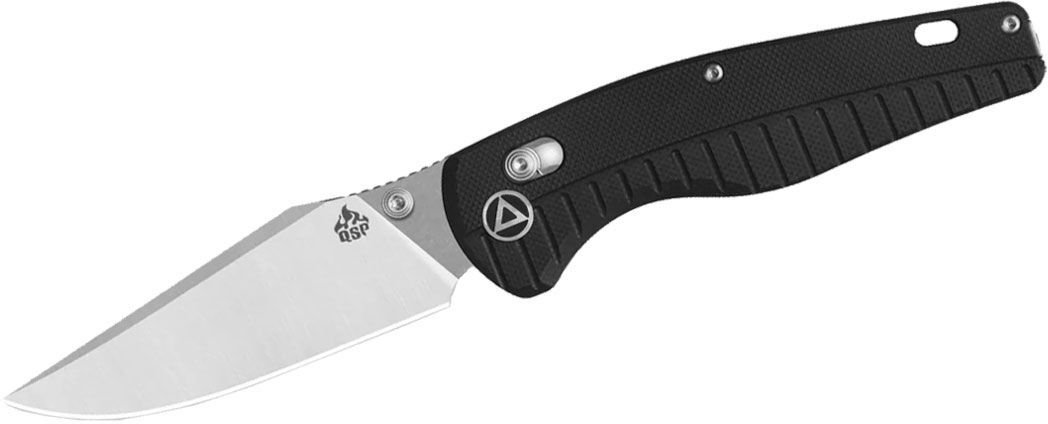 QSP Knife REPTILE G-10 SATIN/STW QS165-C1 Black