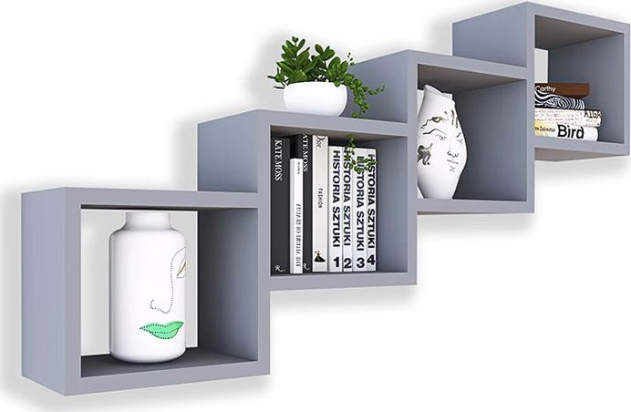 Elior Szara nowoczesna półka wisząca - Ritta