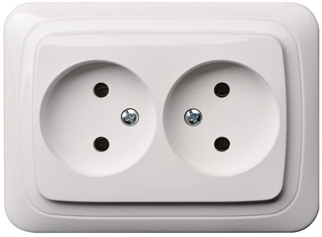 POWERP UND. 2PLUGS WHITE IKL 10-009