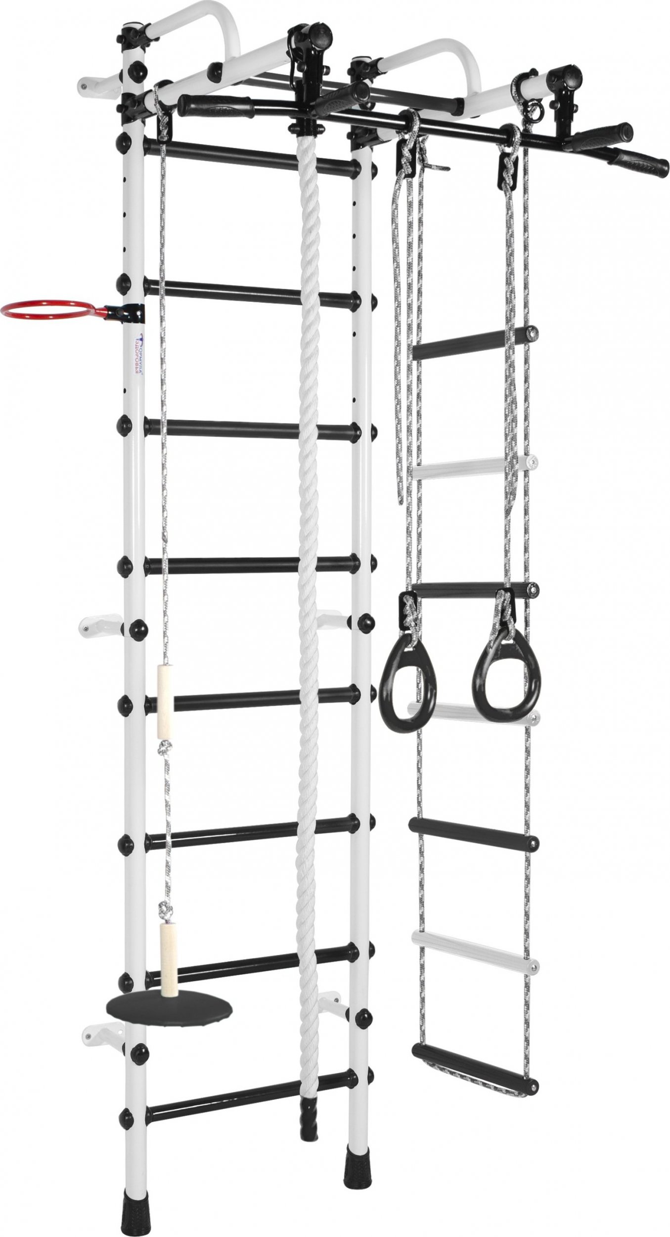 TOTALFIT Drabinka gimnastyczna LIRA biało-czarna