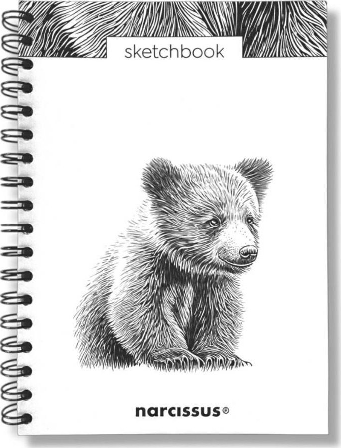 Szkicownik B5/60K na spirali - Niedźwiedź