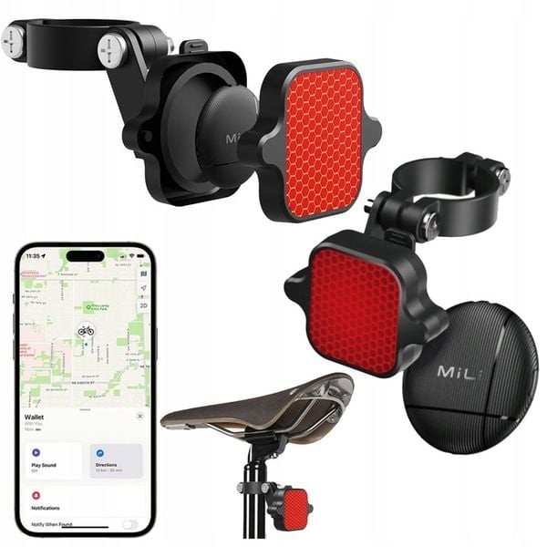 Lampka tylna rowerowa z LiTagiem