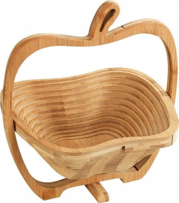 Maximex Koszyk na owoce składany, Ø 22,5 x 30 cm, bambus