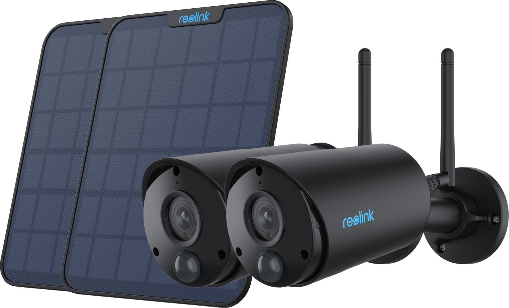 Kamera IP Reolink Reolink 2x B320-B Battery-WiFi + 2x Solarpanel schwarz