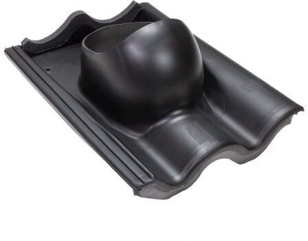 Poujoulat Dachówkowe przejście dachowe profil S 74011 CZARNY one size