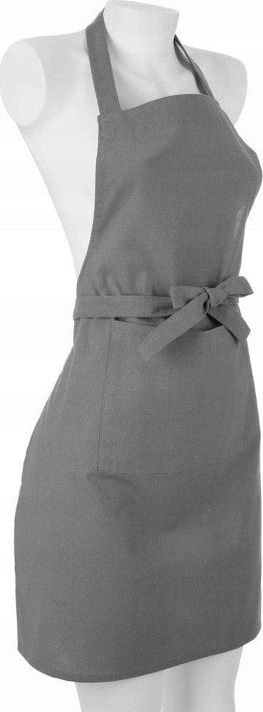 Atmosphera Bawełniany fartuch kuchenny damski, 60 x 80 cm, kolor jasnoszary