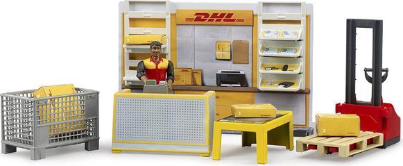 Figurka Bruder Bruder bworld DHL parcel shop, play building