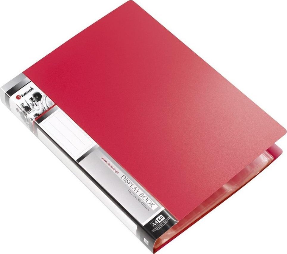 Teczka ofertowa A4 60 koszulek czerwona