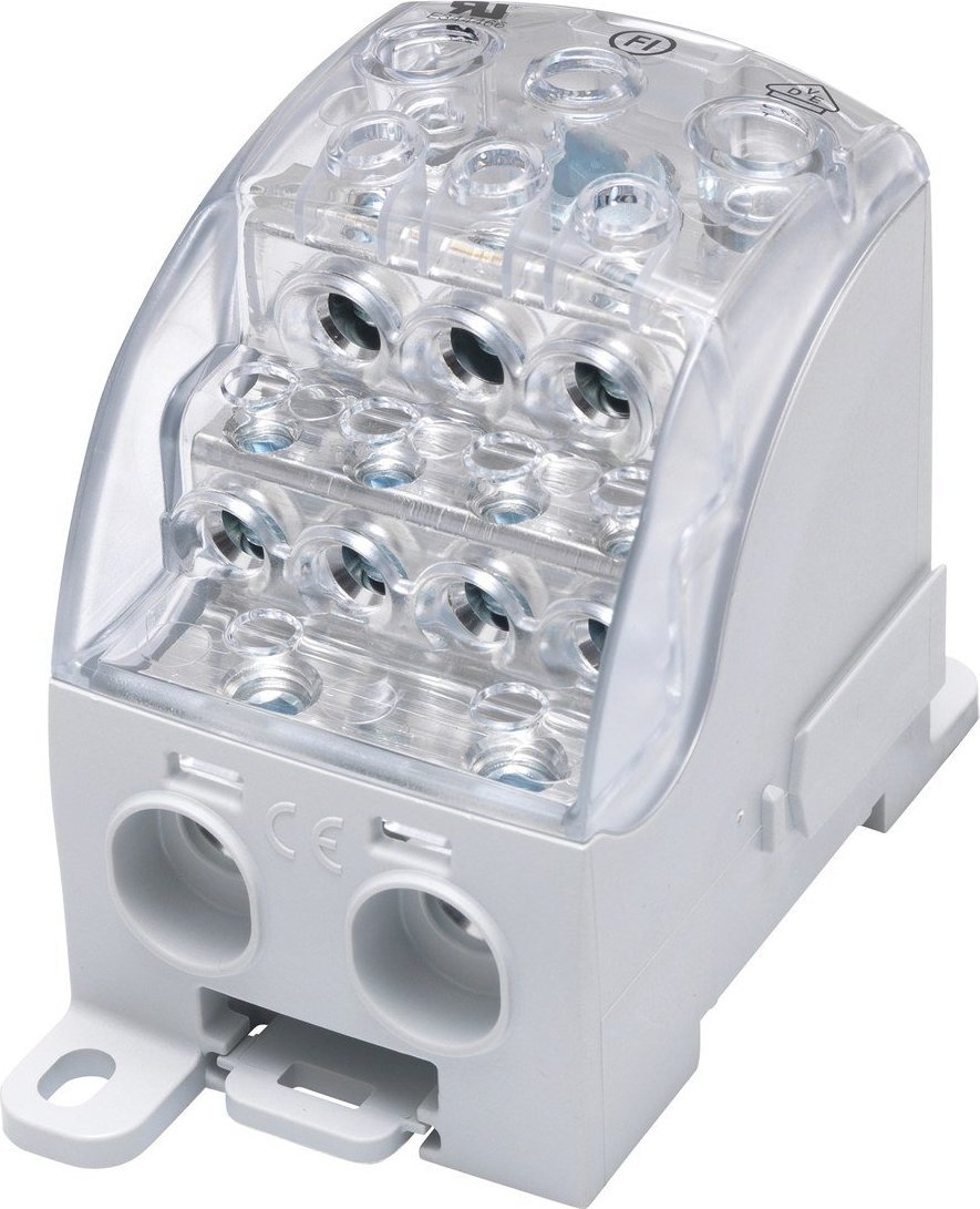 Simet Blok rozdzielczy - uniwersalny Al/Cu SUB 400 (82080) SIMBLOCK szary 81651002