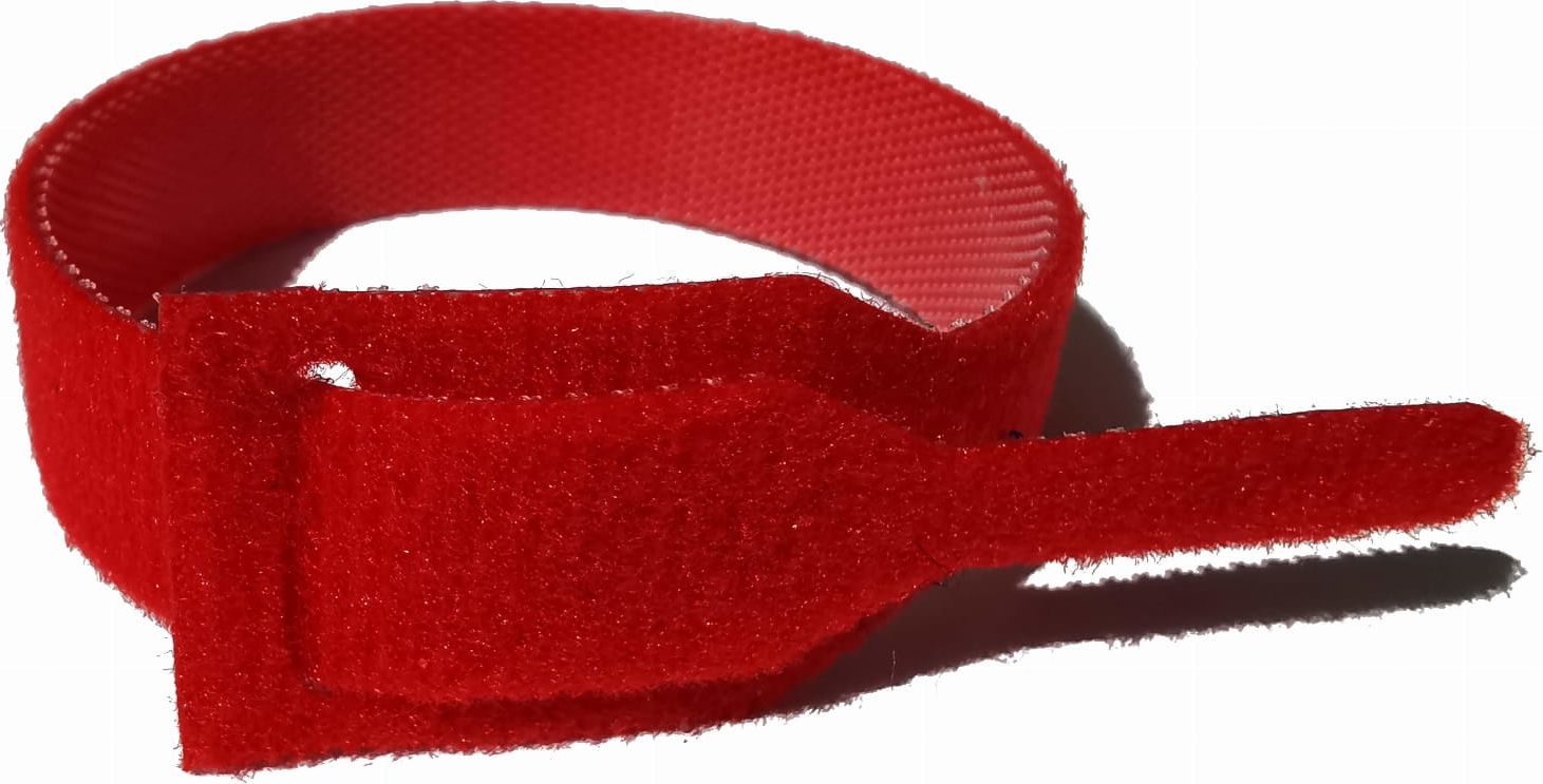 Organizer Wojtap Opaski rzepowe do kabli 20x150 mm 10 szt. czerwone