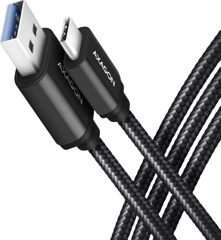 Kabel USB Axagon USB-A - USB-C 2 m Czarny (BUCM3-AM20AB)