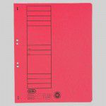 Elba Skoroszyt kartonowy oczkowy, A4, pełny, czerwony (EB1049)