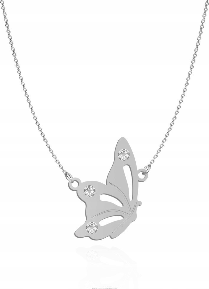 Radziszewska Jewellery Naszyjnik Srebrny Motyl