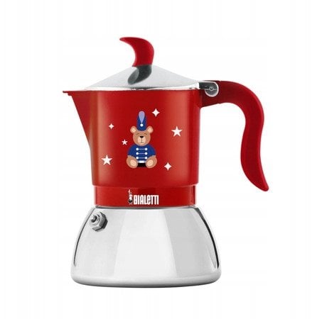 Bialetti - kawiarka Fiammetta Induction Joyful Christmas 4tz czerwona