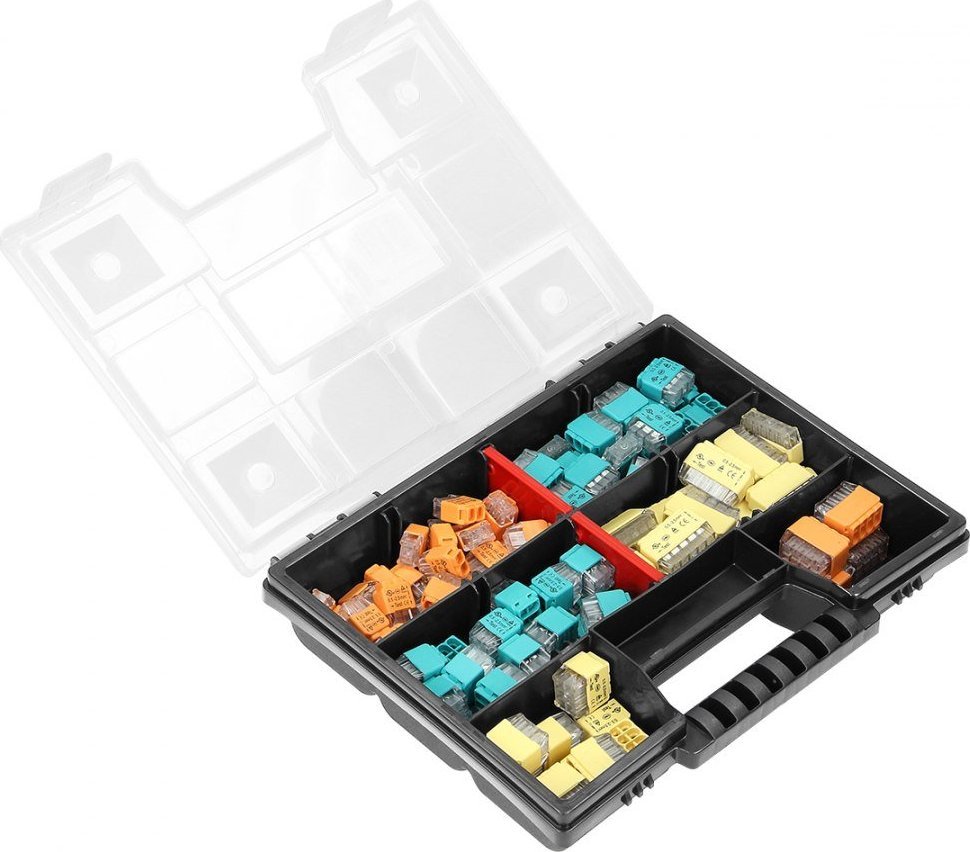 Orno Zestaw złączek instalacyjnych HOUSE, 123 sztuk. Wciskane: 30x 2-przew. 30x 3-przew. 25x 4-przew. 20x 5-przew. 10x 6-przew. 8x 8-przew.