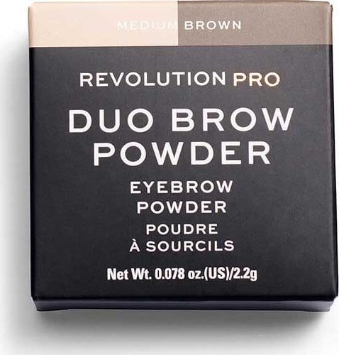 Makeup Revolution Makeup Revolution, REVOLUTION PRO, Vegan, Eyebrow Powder, Medium Brown, 2.2 g For Women