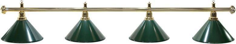 Lampa sufitowa Tournament Champion Lampa bilardowa Elegance 4 klosze zielone