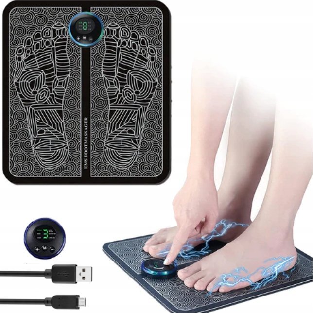 Masażer OWL-TECH MASAŻER STÓP MATA EMS ELEKTROSTYMULATOR KRĄŻENIA