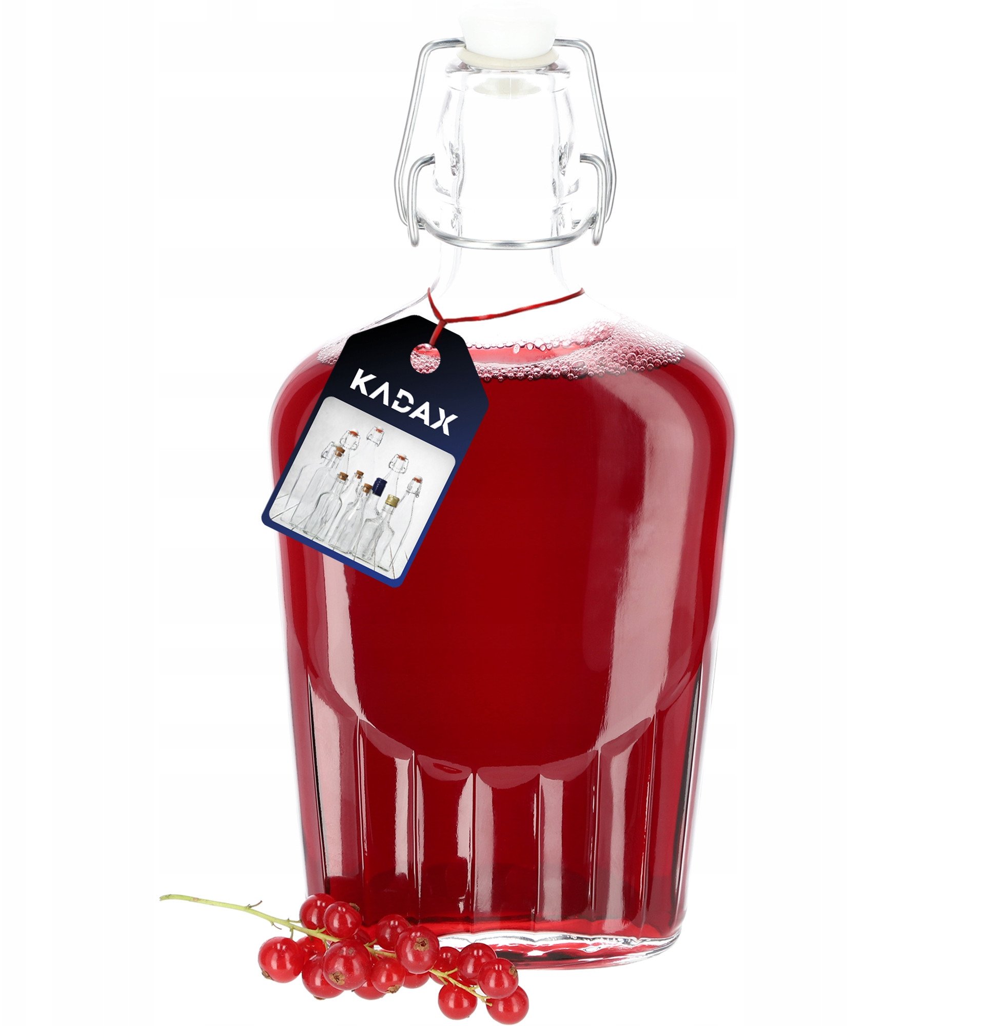 KADAX Butelka Z Korkiem Na Wino Nalewki Bimbrer 500ml