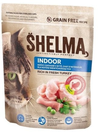 SHELMA karma sucha INDOOR. Z indykiem 750g