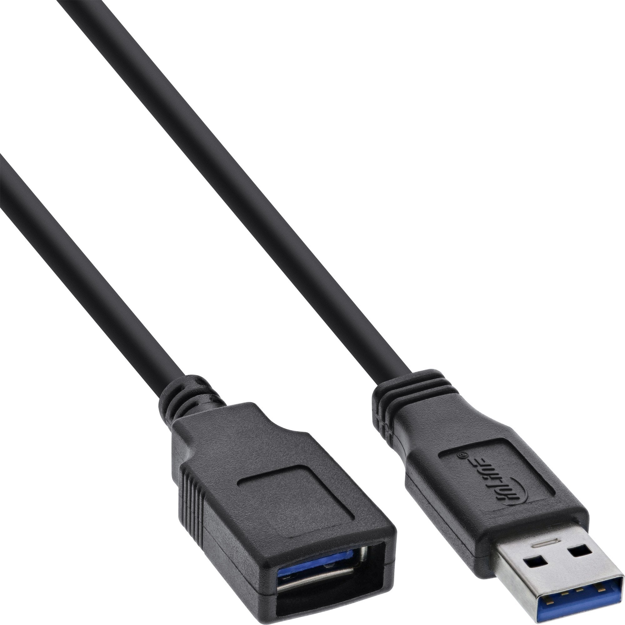 Kabel USB InLine USB-A - USB-A 5 m Czarny (35665)