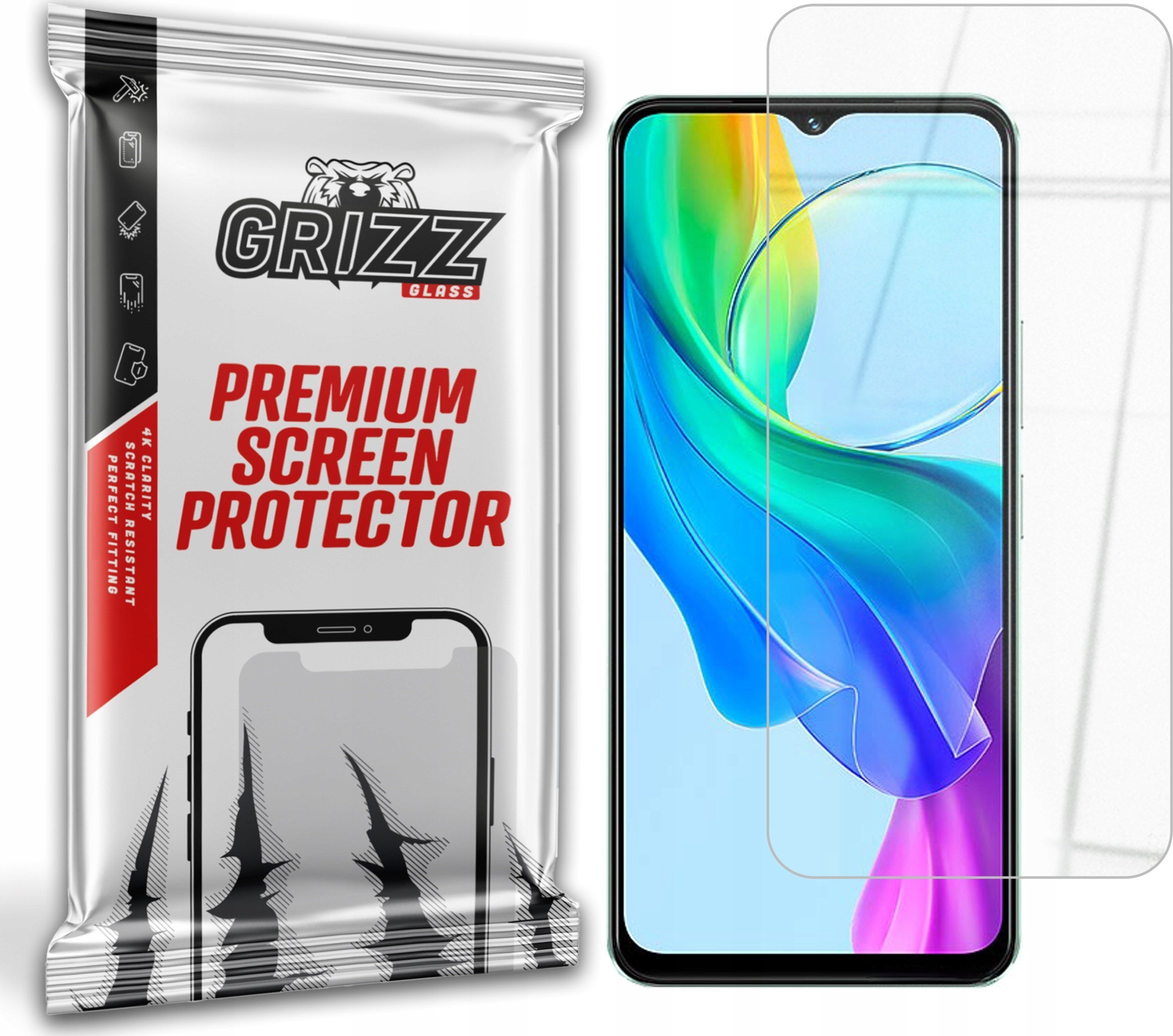GrizzGlass Szkło hybrydowe GrizzGlass HybridGlass do Vivo Y18e
