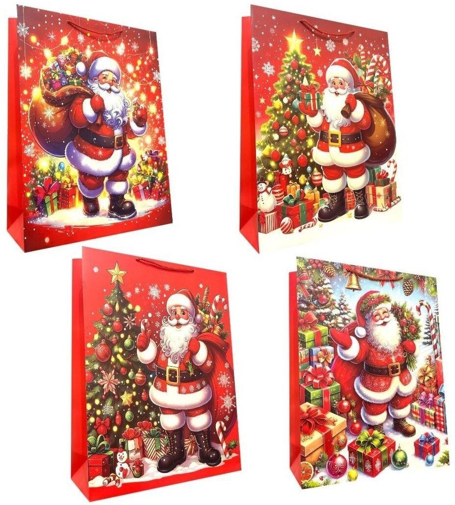 Torebka prezentowa XL Boże Narodzenie szerokie dno