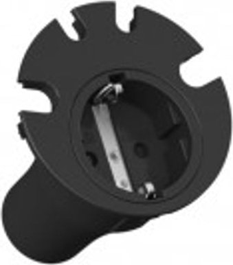 Kabel zasilający Bachmann Bachmann 938.001 rozgałęziacz 2 m 1 x gniazdo sieciowe Wewnętrzna Czarny