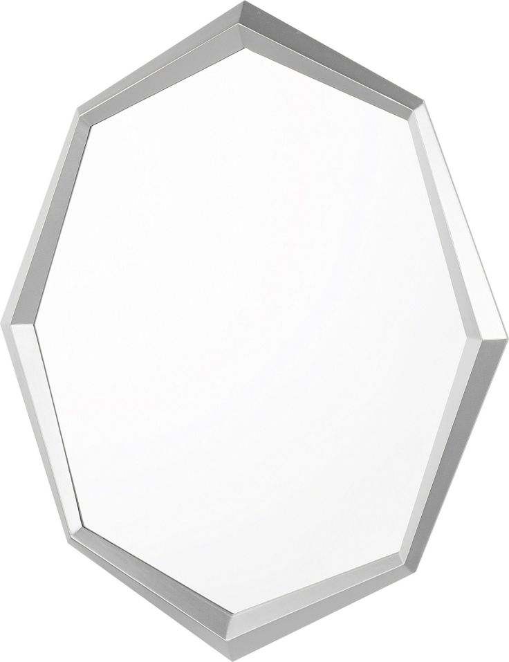 Beliani Lustro ścienne srebrne Oeno