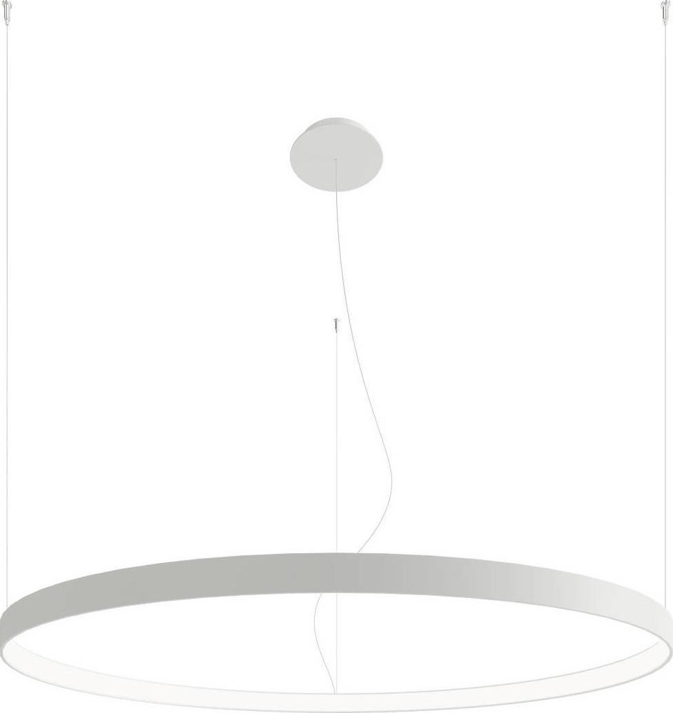 Lampa wisząca Thoro LAMPA wisząca RIO TH.111 Thoro metalowa OPRAWA pierścień LED 70W 4000K okrągły zwis biały