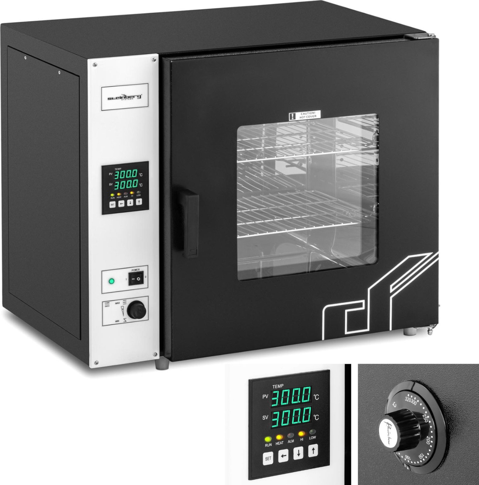 Steinberg Suszarka cieplarka laboratoryjna sterylizator LED 50 - 300 C 58 l 1670 W Suszarka cieplarka laboratoryjna sterylizator LED 50 - 300 C 58 l 1