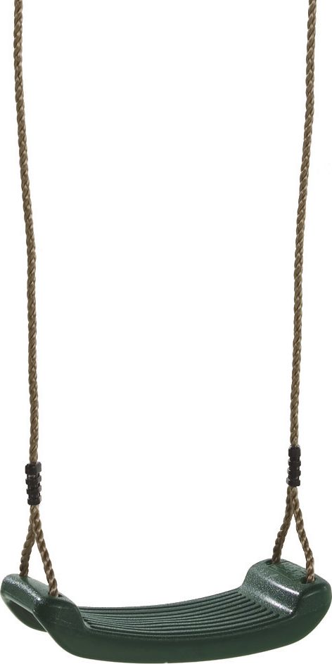 Huśtawka KBT Huśtawka ogrodowa deska wraz z linami o regulowanej wysokości - zielona