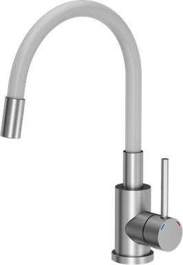 Bateria kuchenna Steiner Maggie stojąca biała z elementami wykończonymi chromem (84818011)