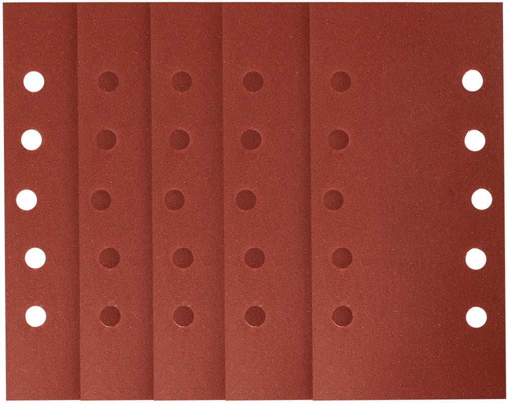 Papier ścierny na rzep 115 x 230 mm, P240, 5 szt., z otworami