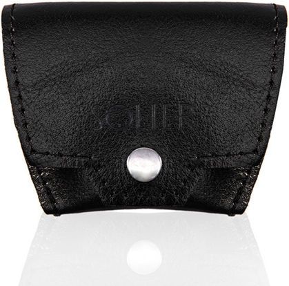 Solier Skórzana bilonówka, portfel na monety SOLIER S CZARNA VALERIE