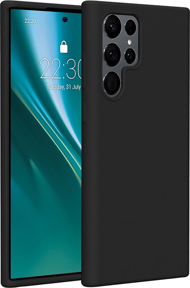 Etteri Nakładka Etteri Silicone Case do Samsung Galaxy S22 Ultra czarna