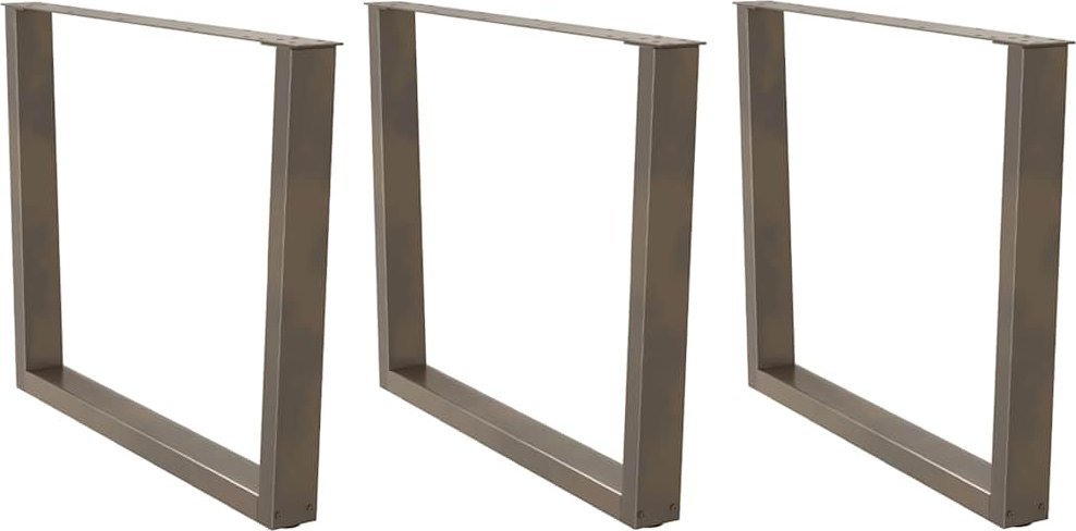 Nogi do stołu jadalnego w kształcie litery V 3 szt. Stal