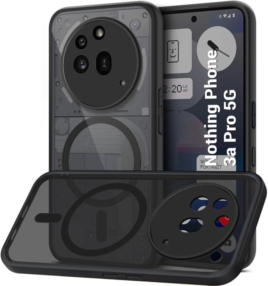 Etui magnetyczne Supero Magsafe Nothing Phone 3a Pro, czarne