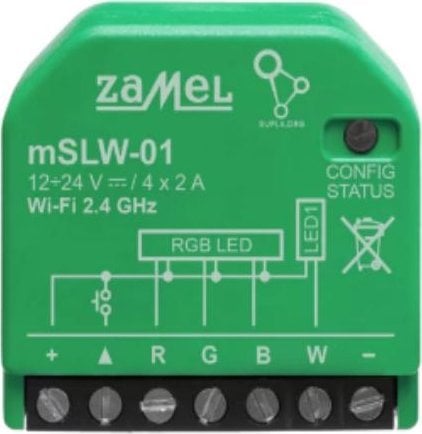 Zamel Supla - sterownik oświetlenia LED RGB Wi-Fi mSLW-01