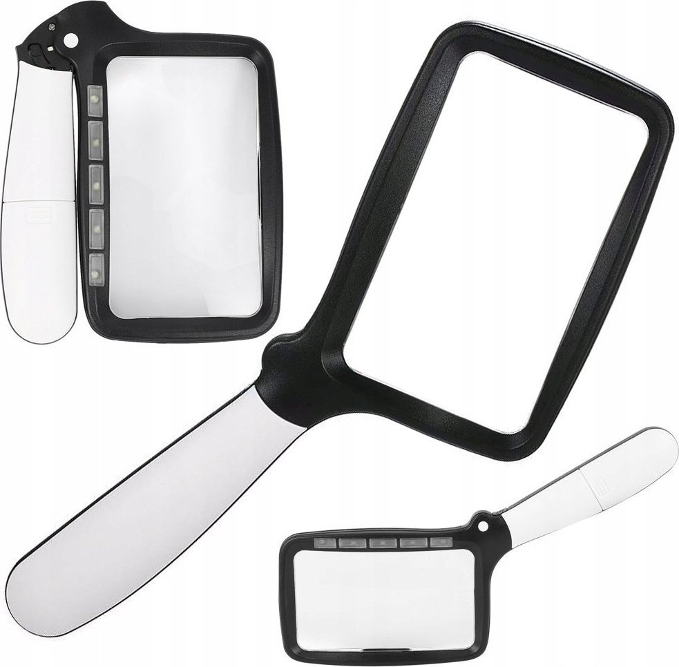 Verk LUPA SZKŁO POWIĘKSZAJĄCE 3X Z PODŚWIETLENIEM LED